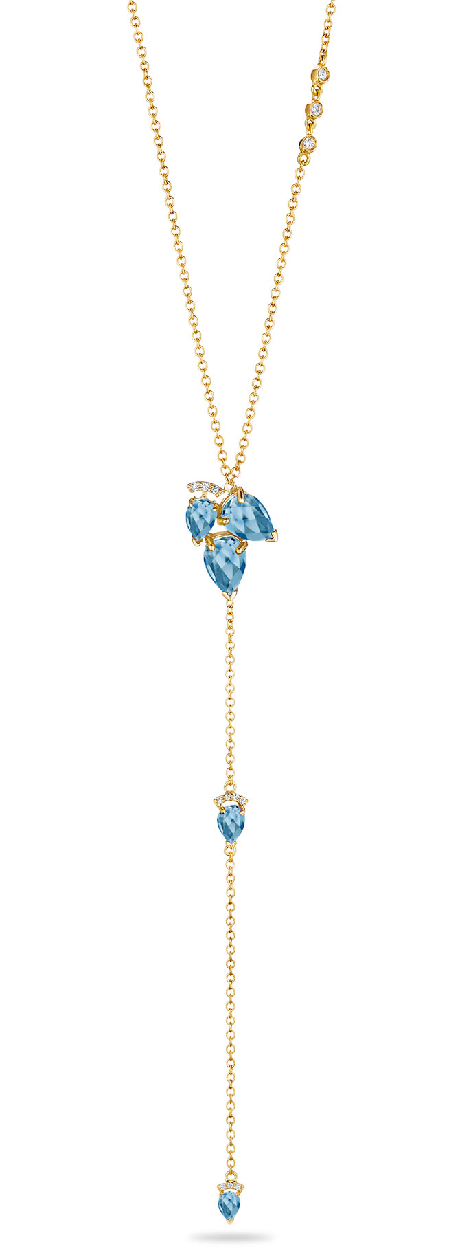 paige novick aquamarine lariat necklace