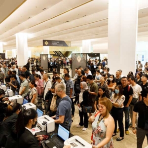 Attendees at fair