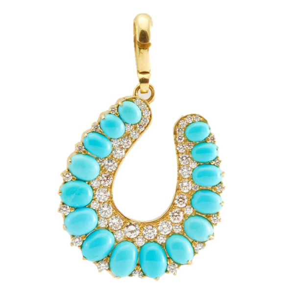 Jenna Blake turquoise horseshoe Jenna Blake turquoise horseshoe