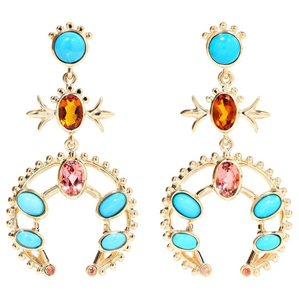 Marlo Laz squash blossom earrings Marlo Laz squash blossom earrings