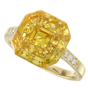 Antika World yellow sapphire ring