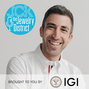 Marc Bridge smiling with podcast and sponsor IGI logos.