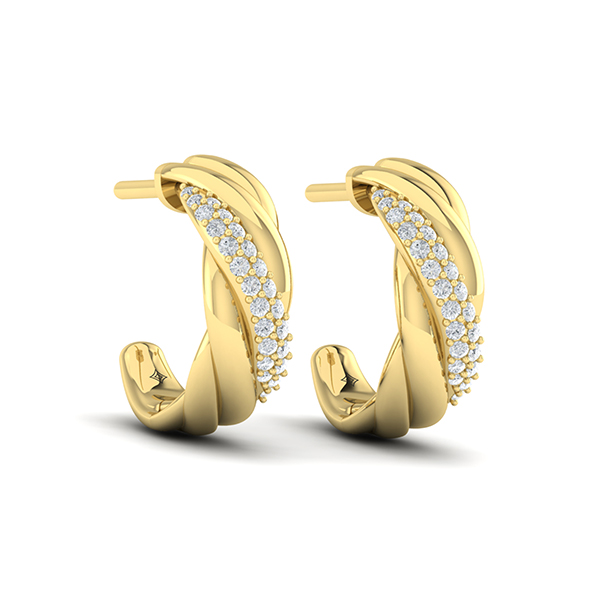 Vlora diamond twist earrings Vlora diamond twist earrings